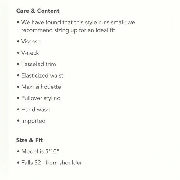 Anthropologie Michael Stars Tasseled Cover-Up Dress O/S - Picture 3 of 8